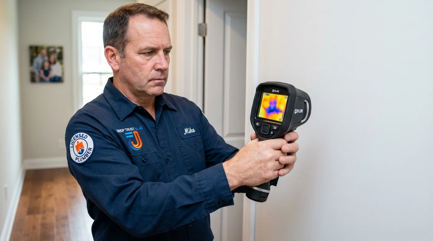 Thermal imaging leak detection by Johns Plumbing LLC in Sabina